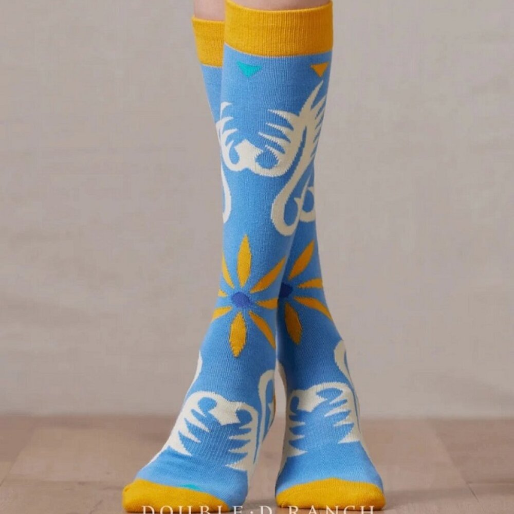 DOUBLE D RANCH DDR BOOT SOCKS--Women of the Range--Knee Length--One Size--New - Picture 2 of 4